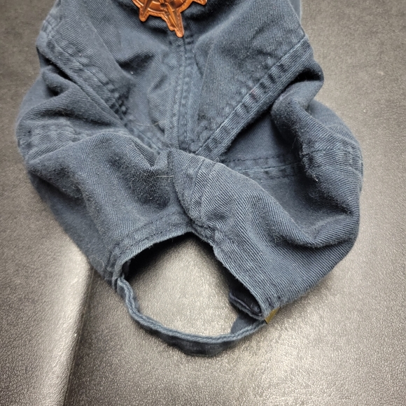 Disneyland Resort Hat Baseball Cap Adjustable Strap Blue 6 Panel Leather Patch - Picture 4 of 4